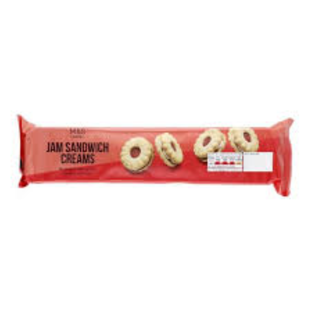 M&S SANDWICH CREAMS JAM 155G